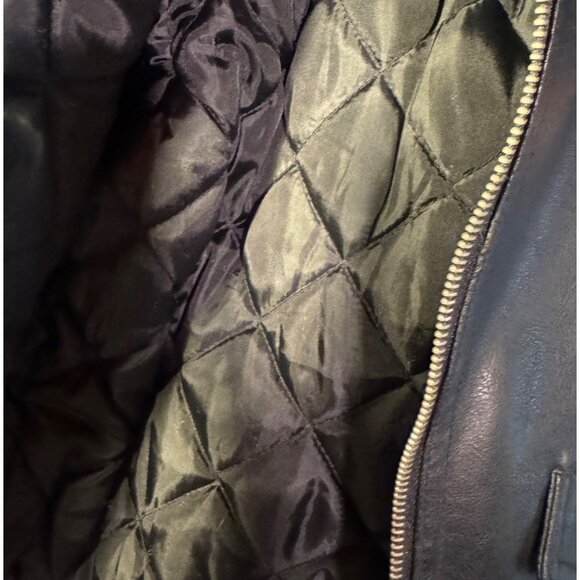 Harley-Davidson Boys Faux Leather Motorcycle Jacket Size 6 With Embroidered Logo - Picture 13 of 13